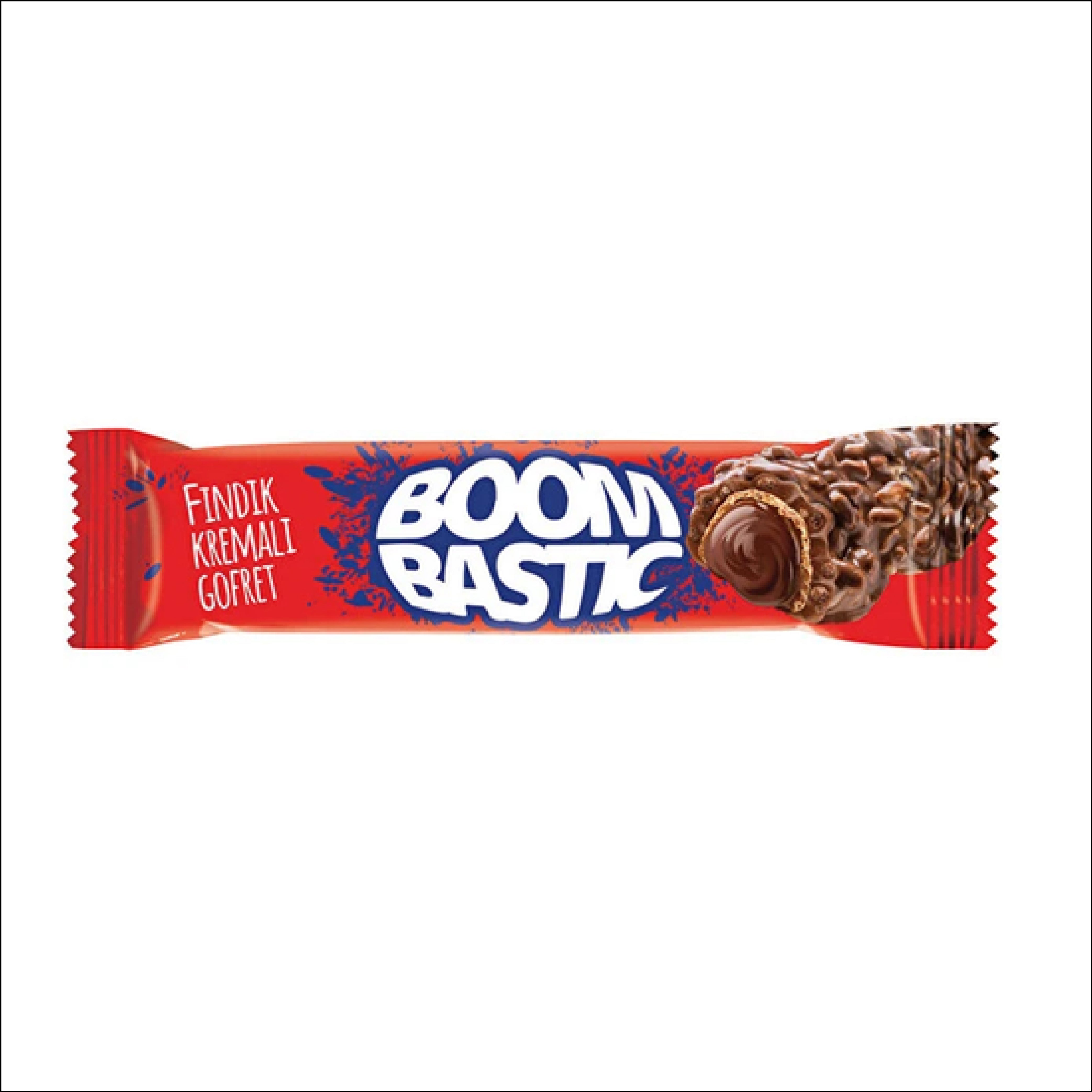BOOM BASTIC WAFER WITH HAZELNUT CREAM AND CRISPY RICE 32 GRAM