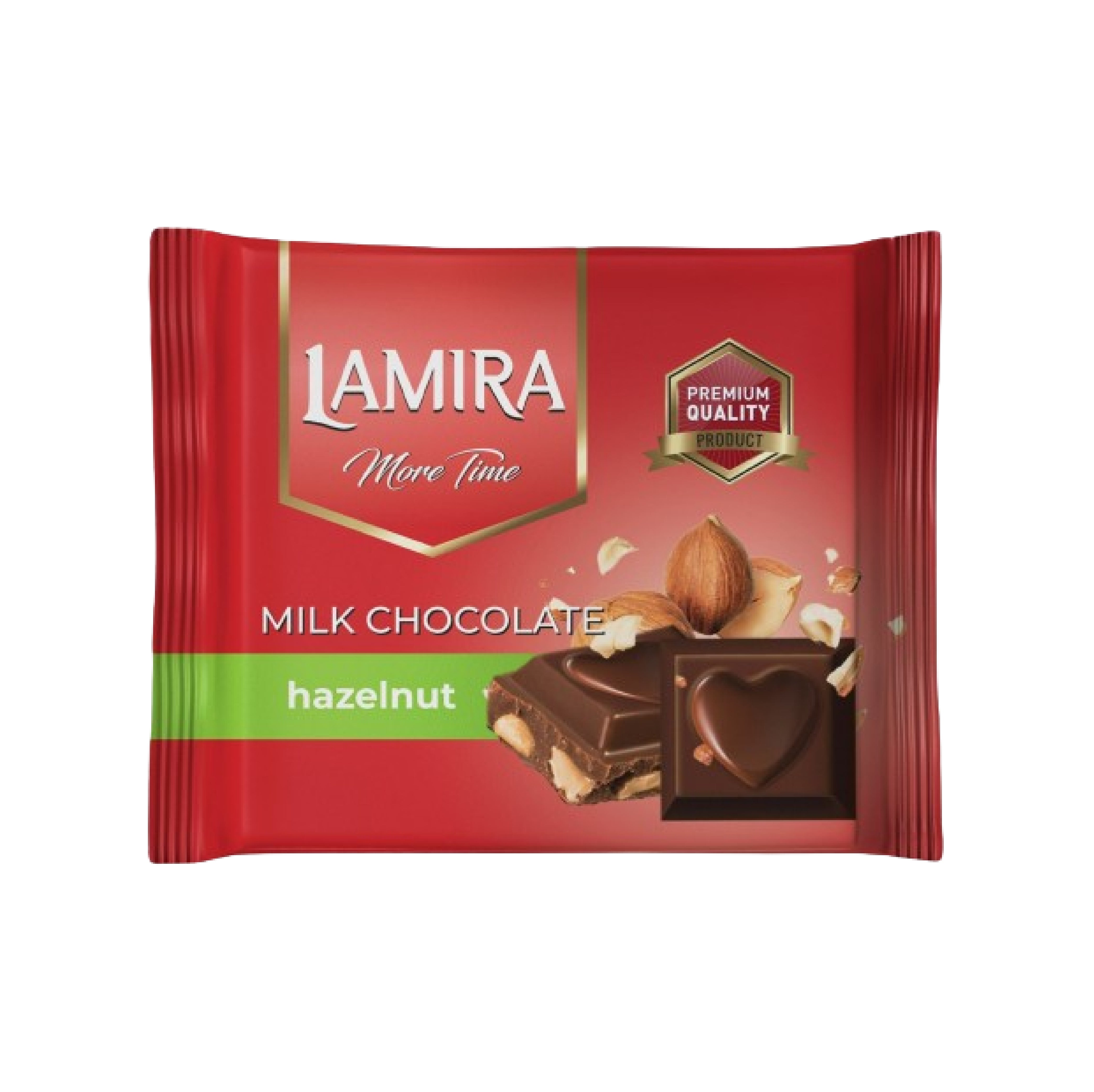 LAMIRA EXTRA CACAO WITH HAZELNUT RED 40 GRAM
