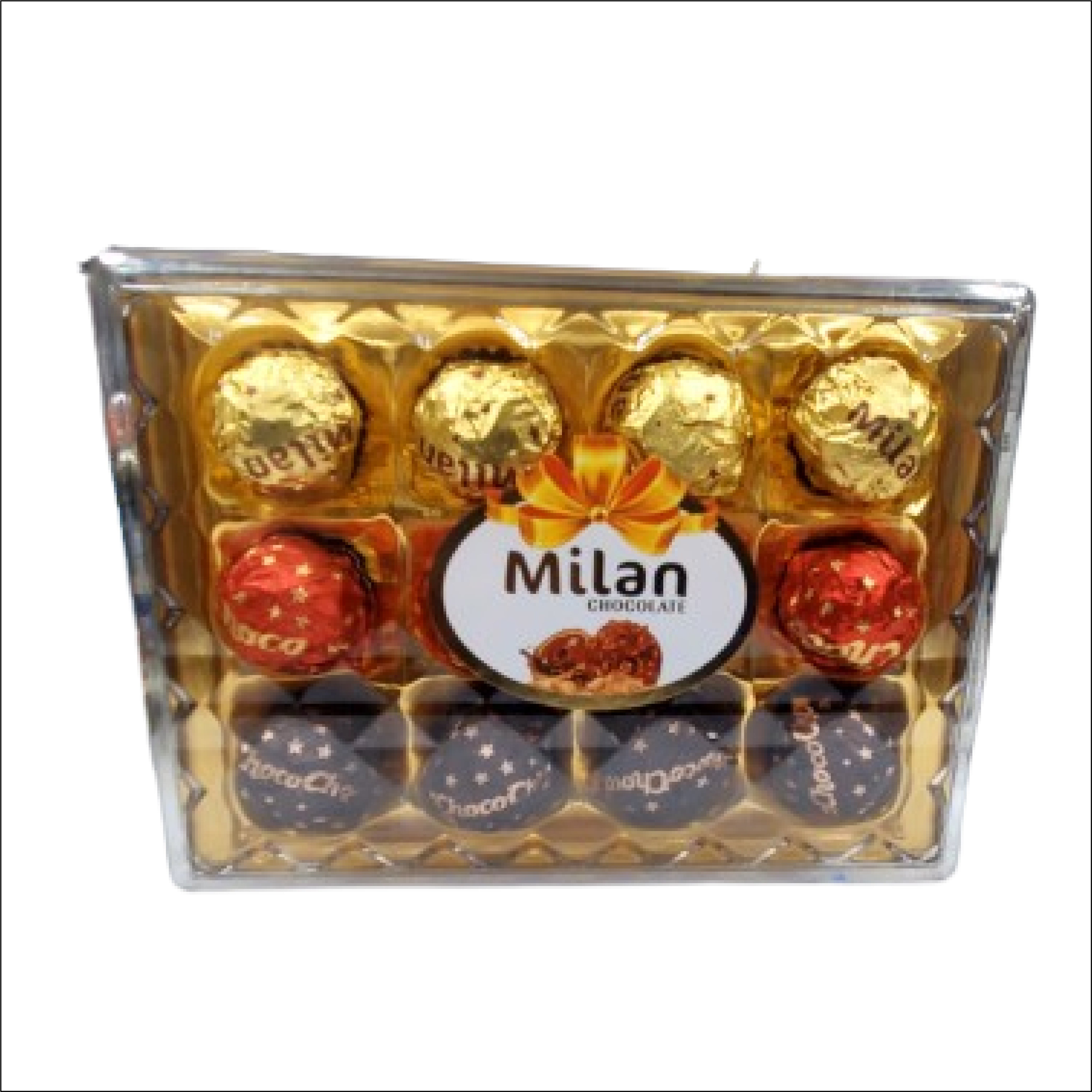 MILAN CHOCOLATE 3 COLOUR 12 PCS GIFT BOX