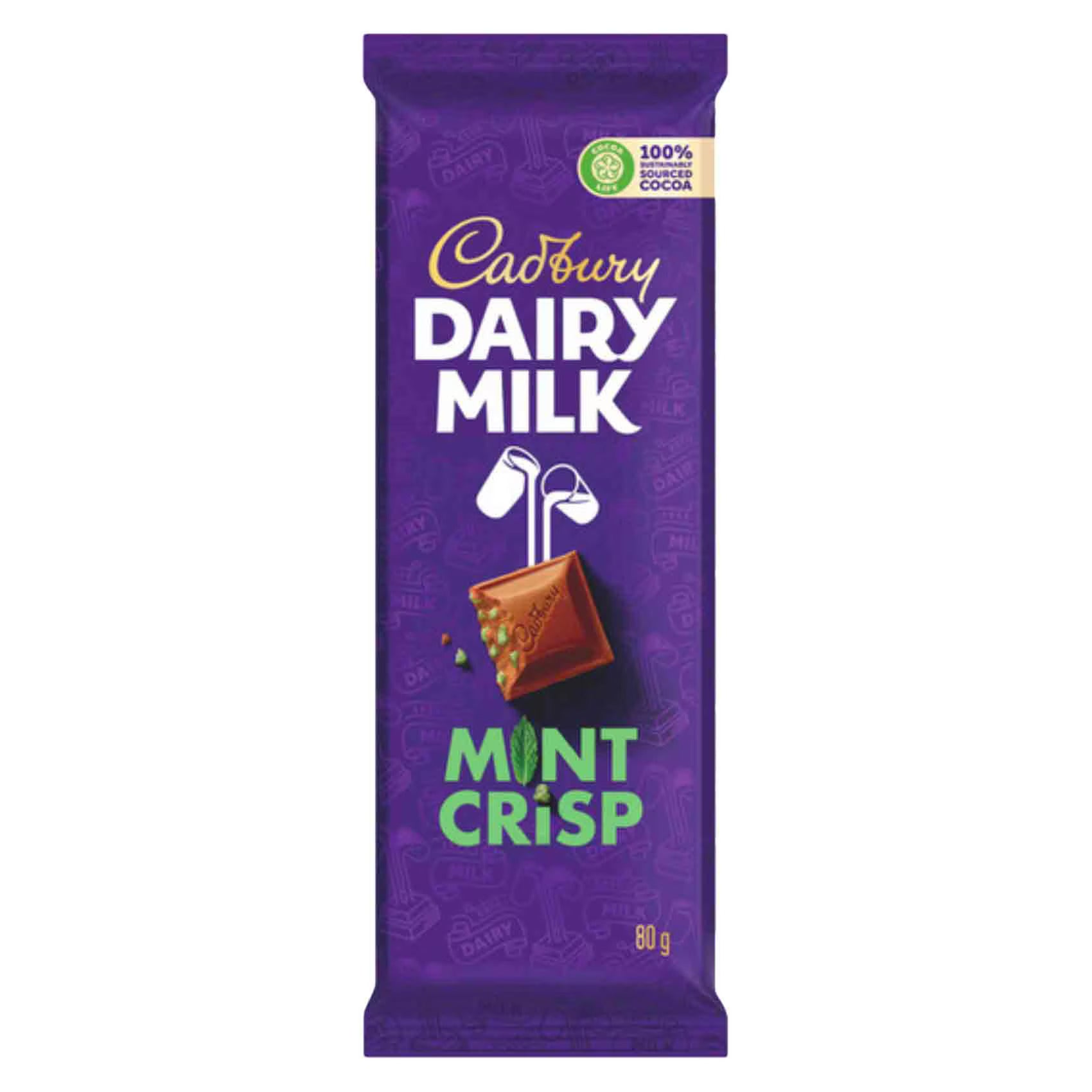 CADBURY DAIRY MILK MINT CRISP 80 GRAM