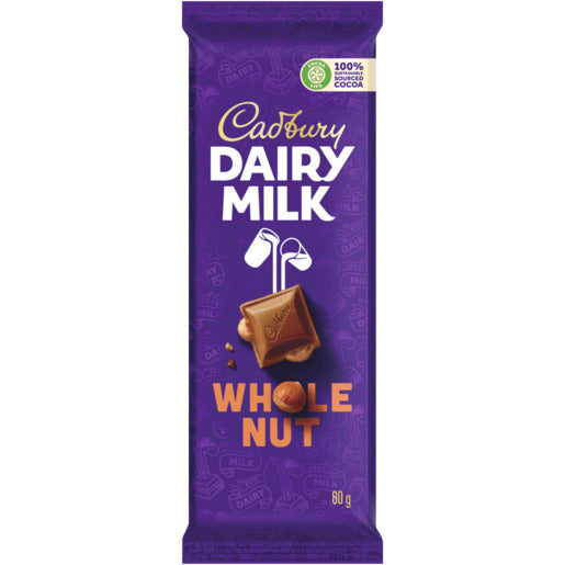 CADBURY WHOLE NUT 80GM