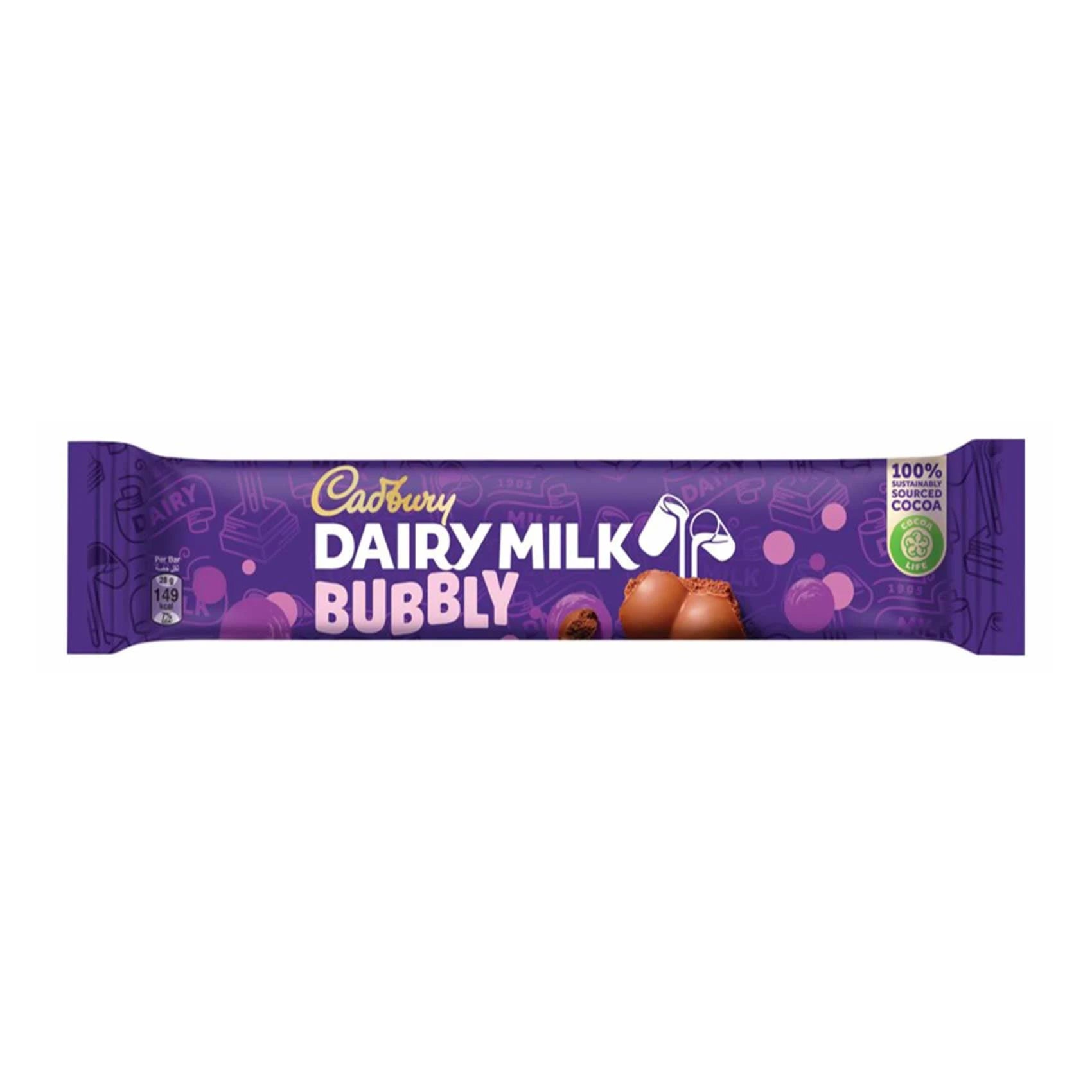 DAIRY MILK BUBBLY 28 GRAM