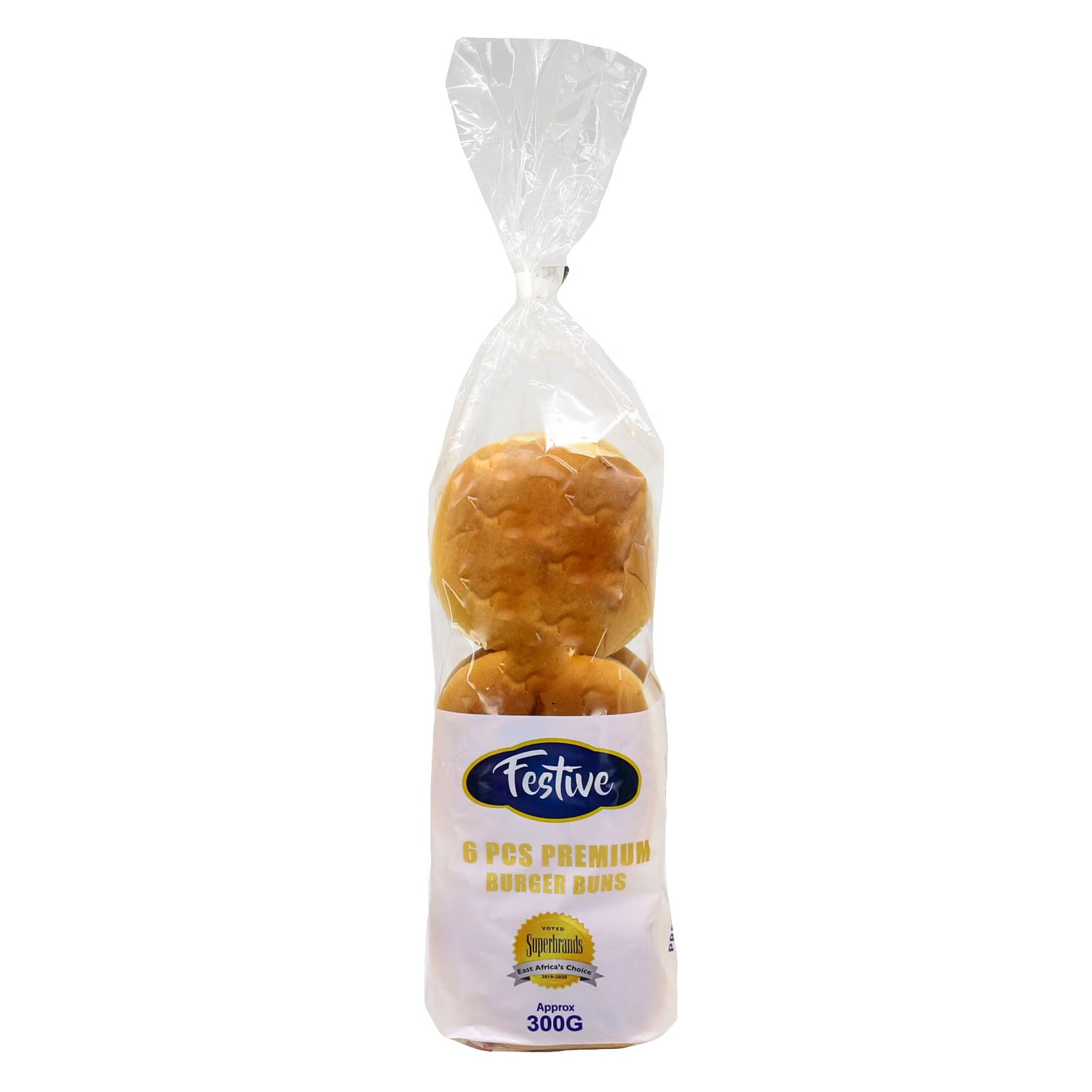 FESTIVE PREMIUM PLAIN BURGER BUNS 300 GRAMS