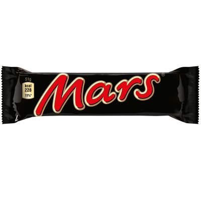MARS CHOCOLATE BAR 51 GRAM