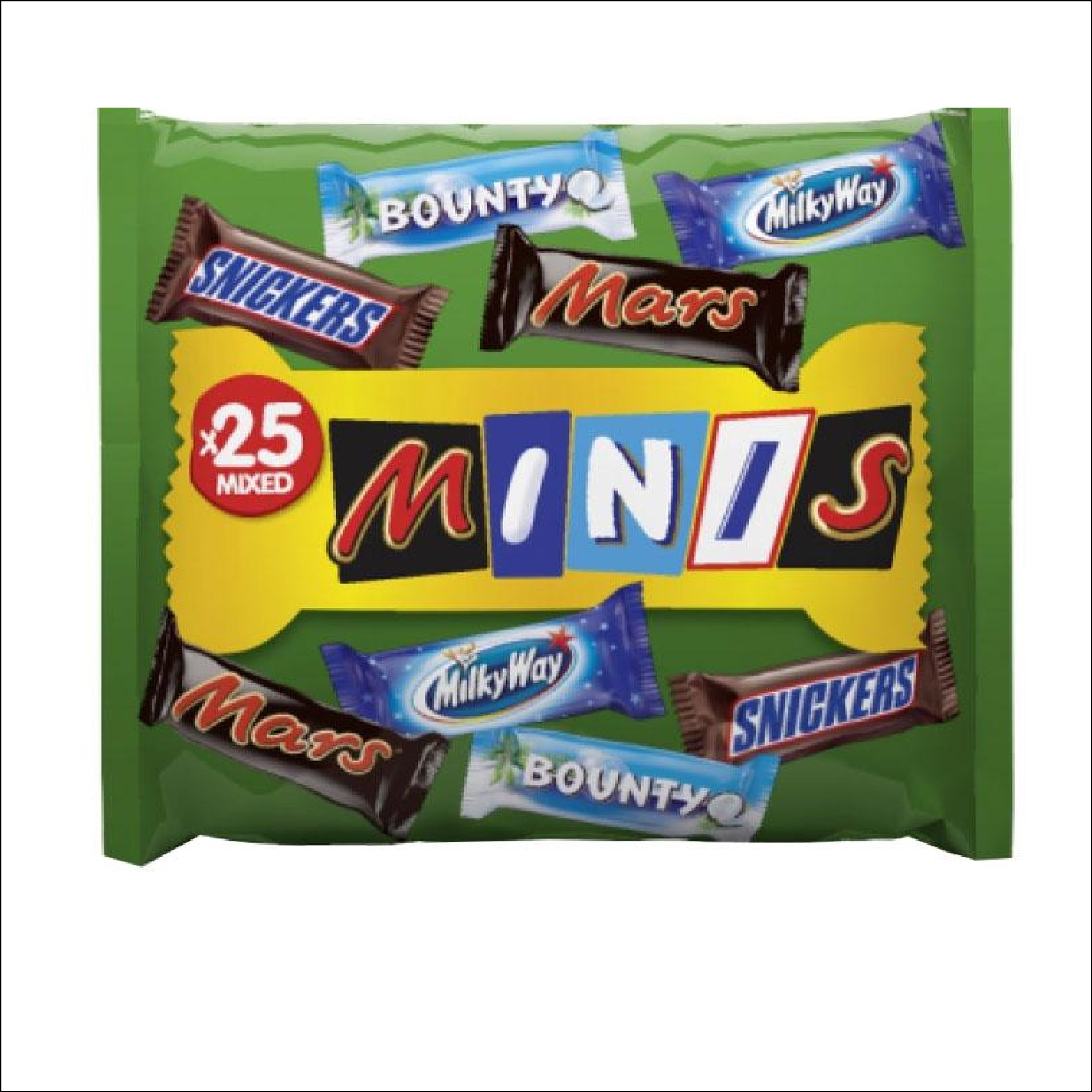 MINIS 25 MIXED CHOCOLATES 500 GRAM