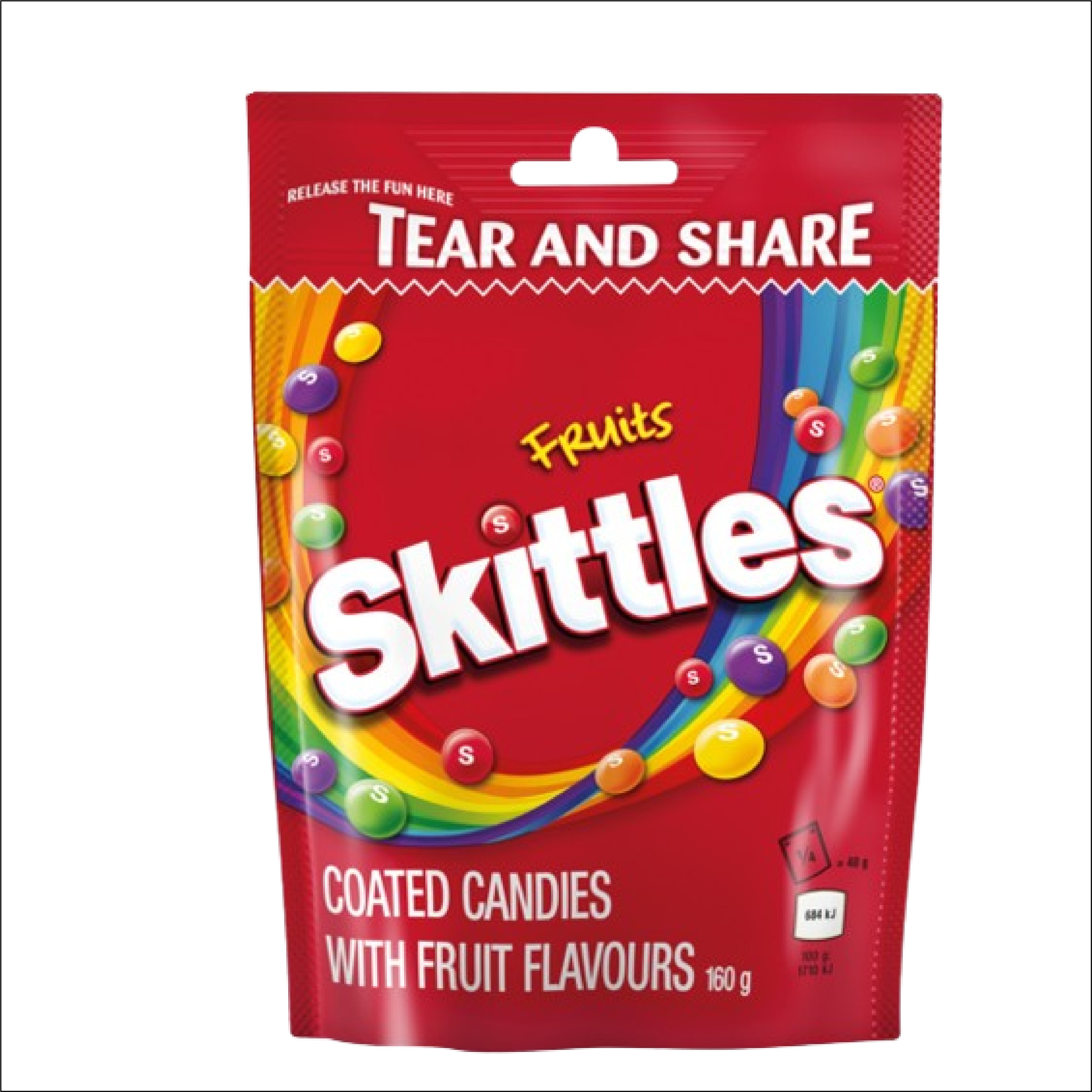 SKITTLES FRUITS BEANS 160 GRAM